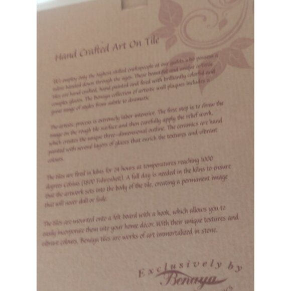 Benaya Ceramics Wall or Table Ceramic Tile 8x12" "Lake Cottage" - Picture 10 of 10